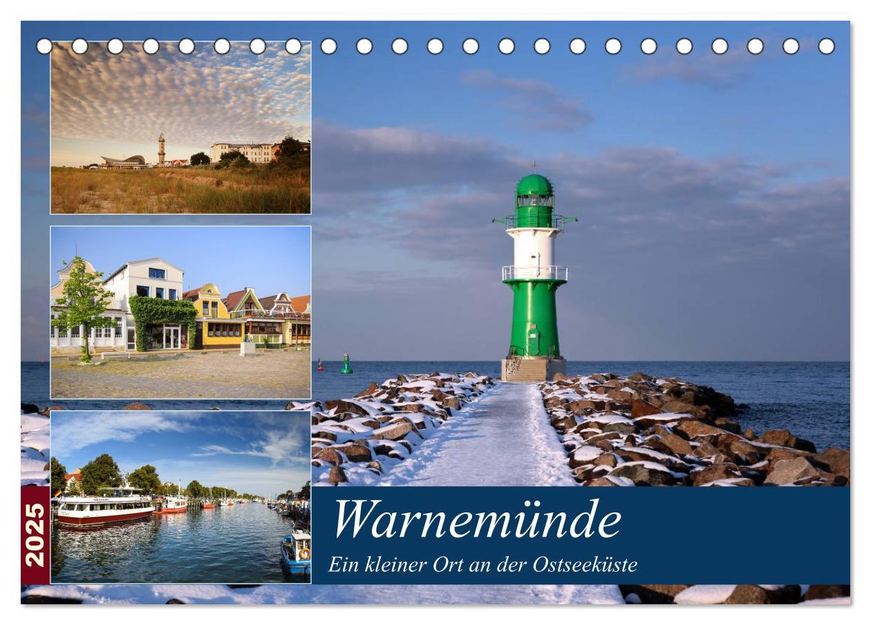 Cover: 9783435662296 | Urlaub in Warnemünde (Tischkalender 2025 DIN A5 quer), CALVENDO...