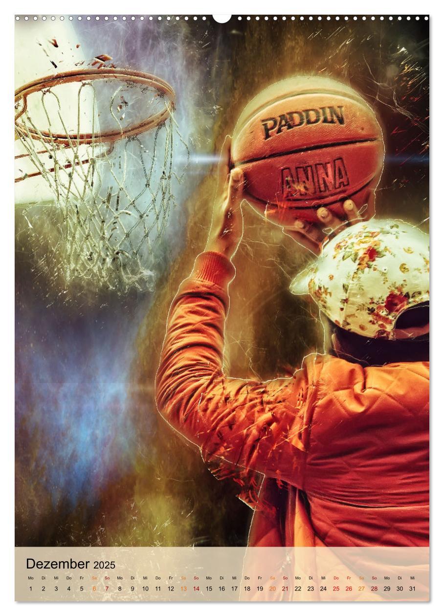 Bild: 9783435928958 | Basketball spektakulär (Wandkalender 2025 DIN A2 hoch), CALVENDO...