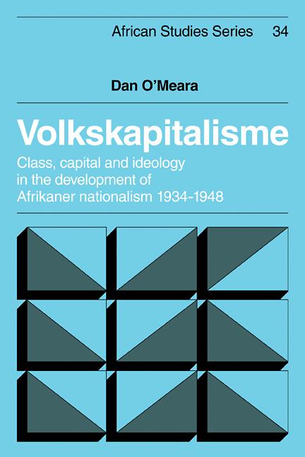 Cover: 9780521104678 | Volkskapitalisme | Dan O'Meara | Taschenbuch | Englisch | 2008