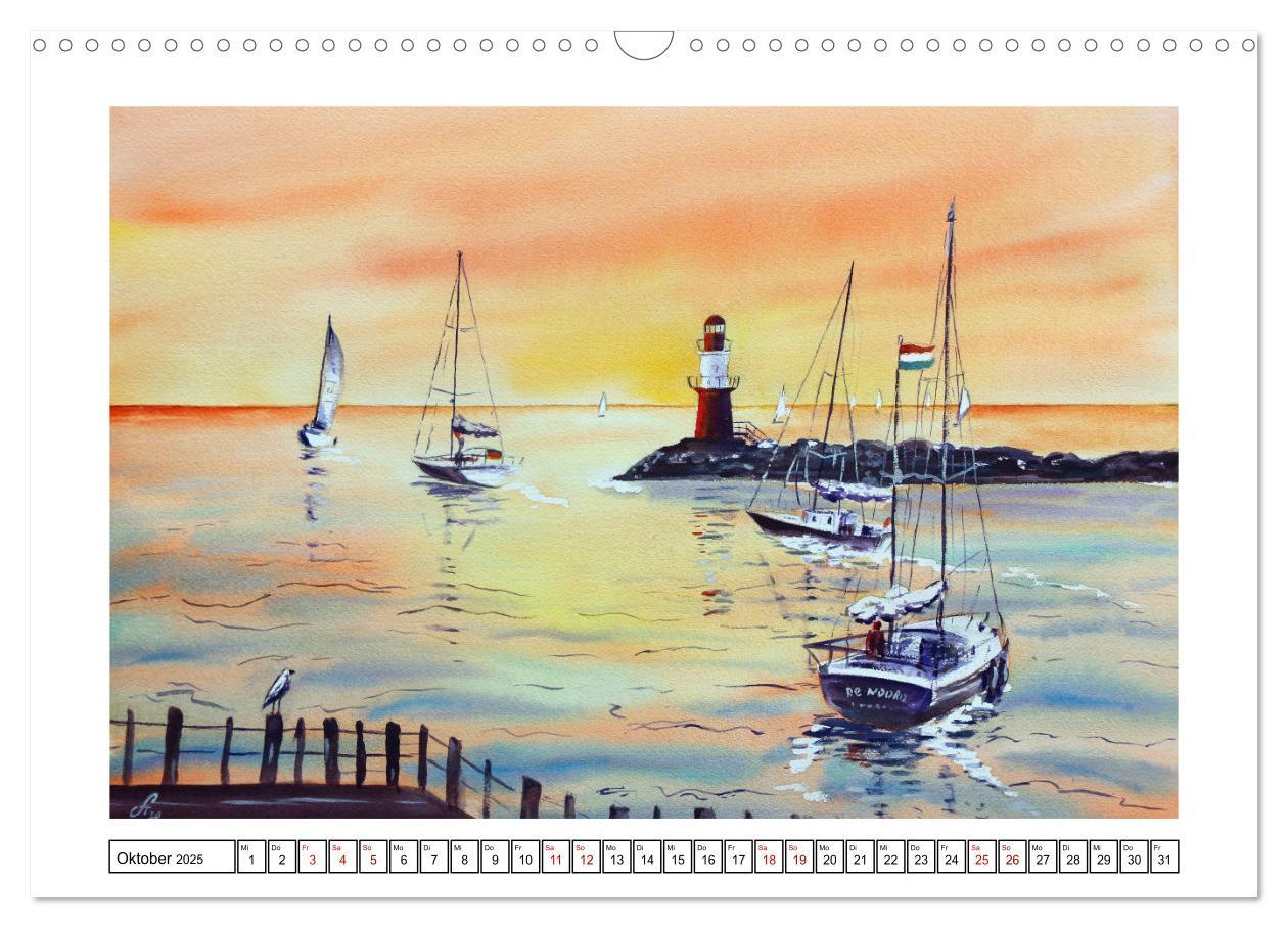 Bild: 9783383980626 | Norddeutschland in Aquarell (Wandkalender 2025 DIN A3 quer),...