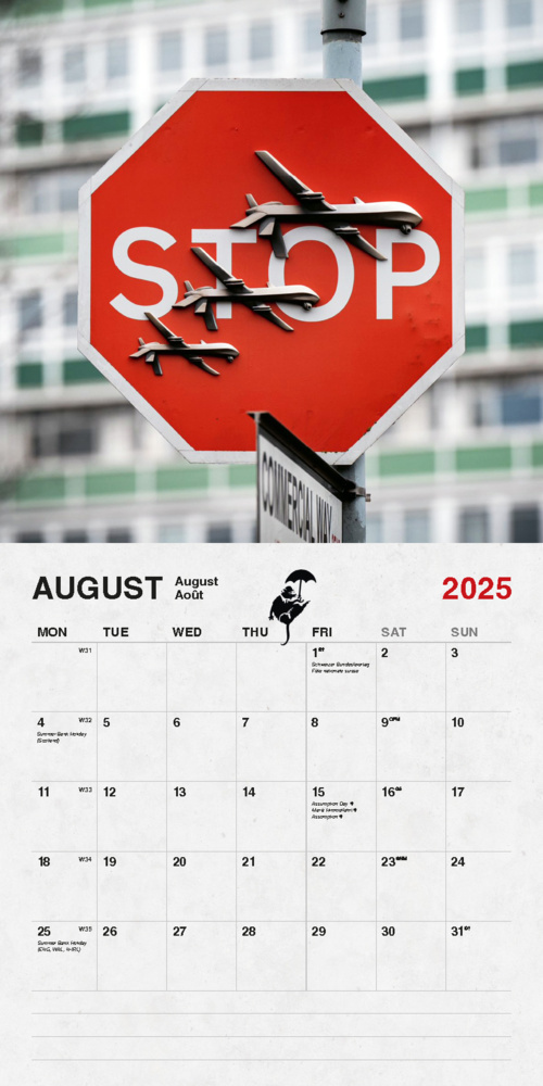 Bild: 9798893610062 | Banksy Kalender 2025 | Banksy | Kalender | 28 S. | Deutsch | 2025