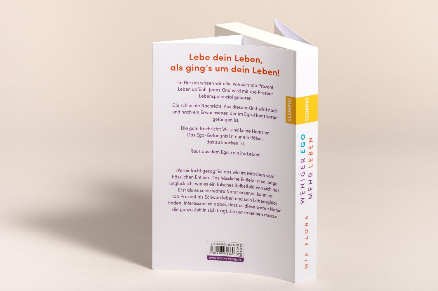 Rückseite: 9783958035669 | Weniger Ego ... mehr Leben | Mia Flora | Taschenbuch | 304 S. | 2023