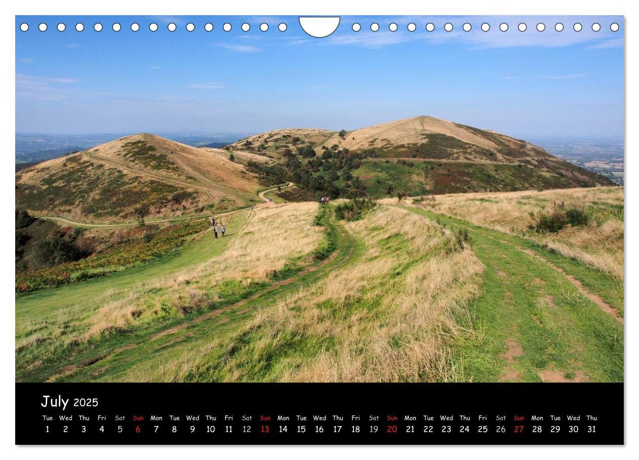 Bild: 9781325953448 | The Malvern Hills (Wall Calendar 2025 DIN A4 landscape), CALVENDO...