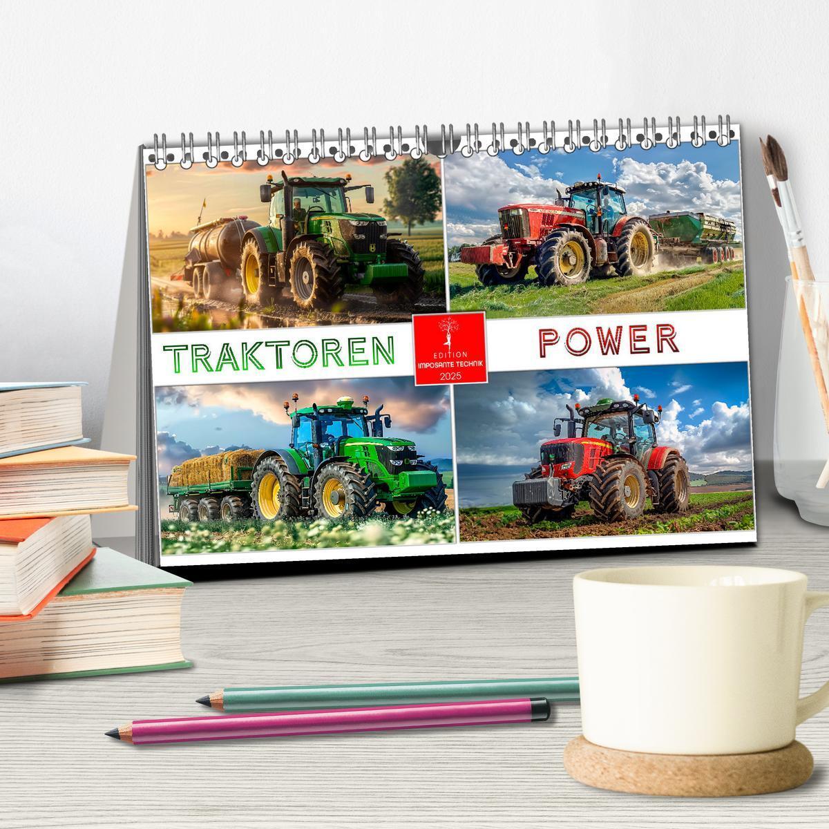 Bild: 9783457174876 | Traktoren Power (Tischkalender 2025 DIN A5 quer), CALVENDO...