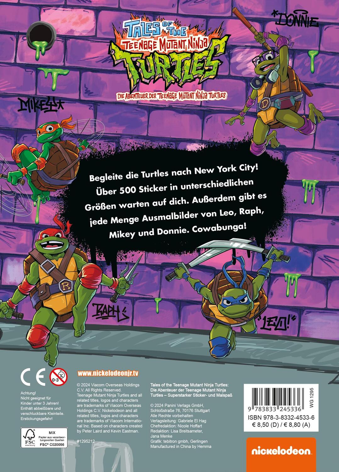 Rückseite: 9783833245336 | Tales of the Teenage Mutant Ninja Turtles: Mein superstarker...