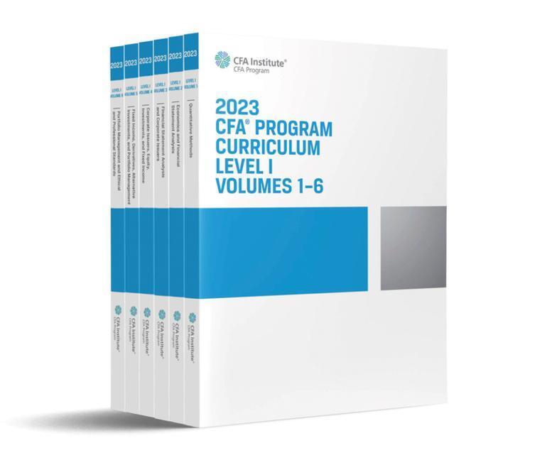 Cover: 9781953337177 | Cfa Institute: 2023 CFA PROGRAM CURRICULUM 6V | Taschenbuch