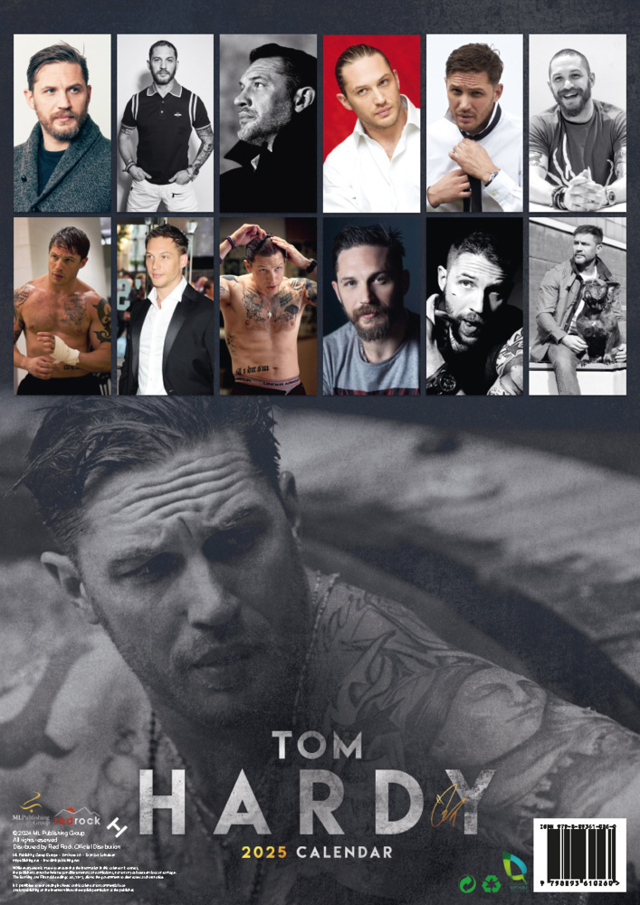 Bild: 9798893610260 | Tom Hardy 2025 | Offizieller Kalender | Kalender | 14 S. | Deutsch