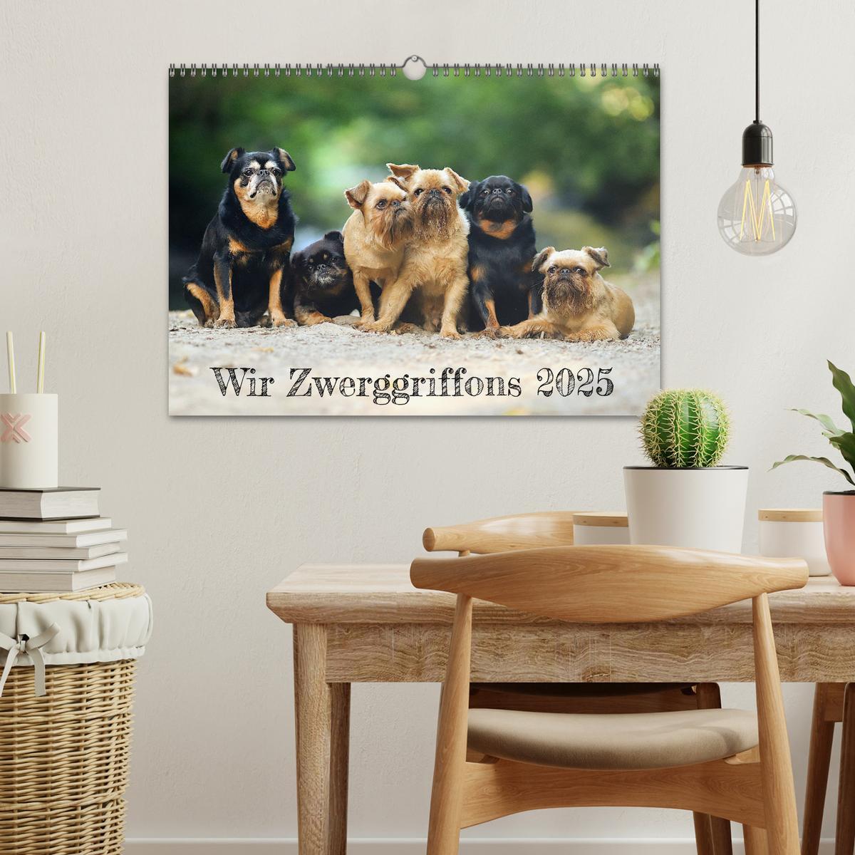 Bild: 9783383936661 | Wir Zwerggriffons 2025 (Wandkalender 2025 DIN A3 quer), CALVENDO...