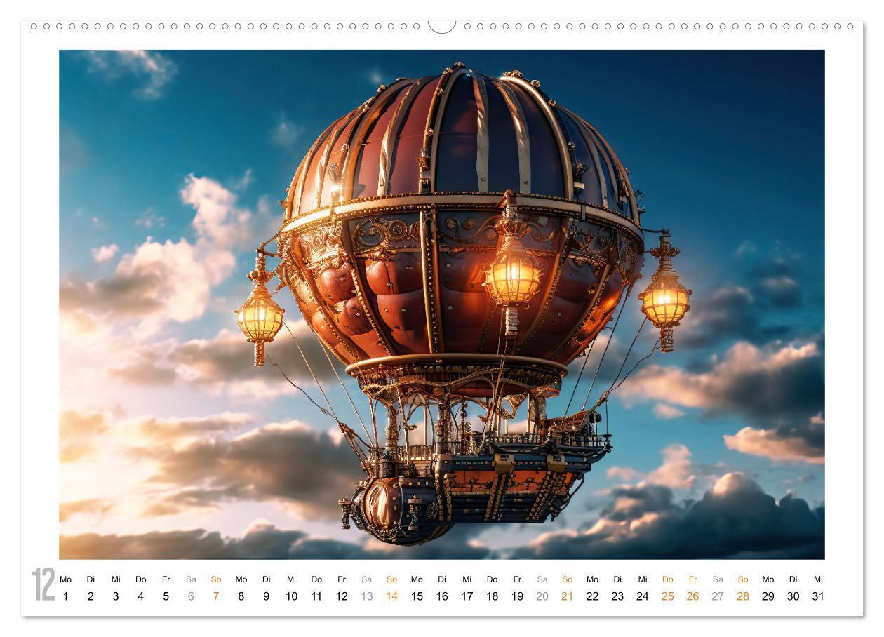 Bild: 9783383900167 | Steampunk Luftfahrt (Wandkalender 2025 DIN A2 quer), CALVENDO...