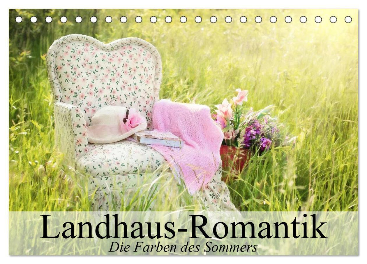 Cover: 9783435553938 | Landhaus-Romantik. Die Farben des Sommers (Tischkalender 2025 DIN...