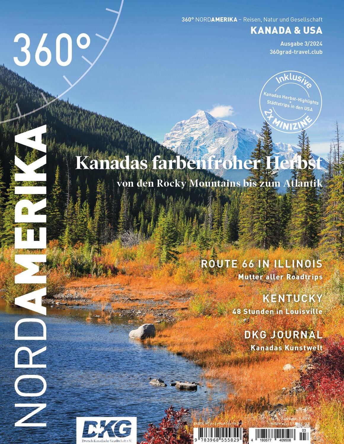 Cover: 9783968555829 | 360° NordAmerika - Ausgabe 3/2024 | Kanadas farbenfroher Herbst | 2024