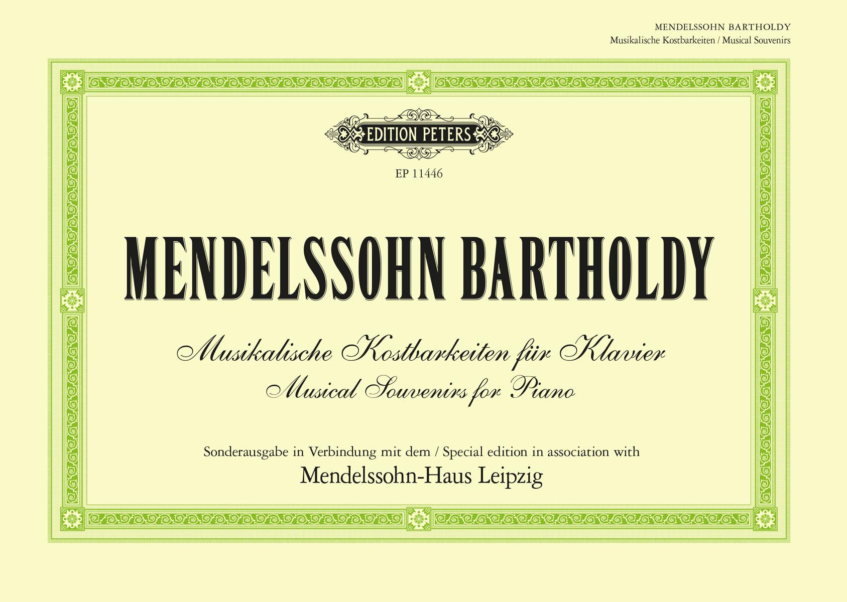 Cover: 9790014120023 | Musical Souvenirs for Piano | Felix Mendelssohn | Broschüre | 52 S.