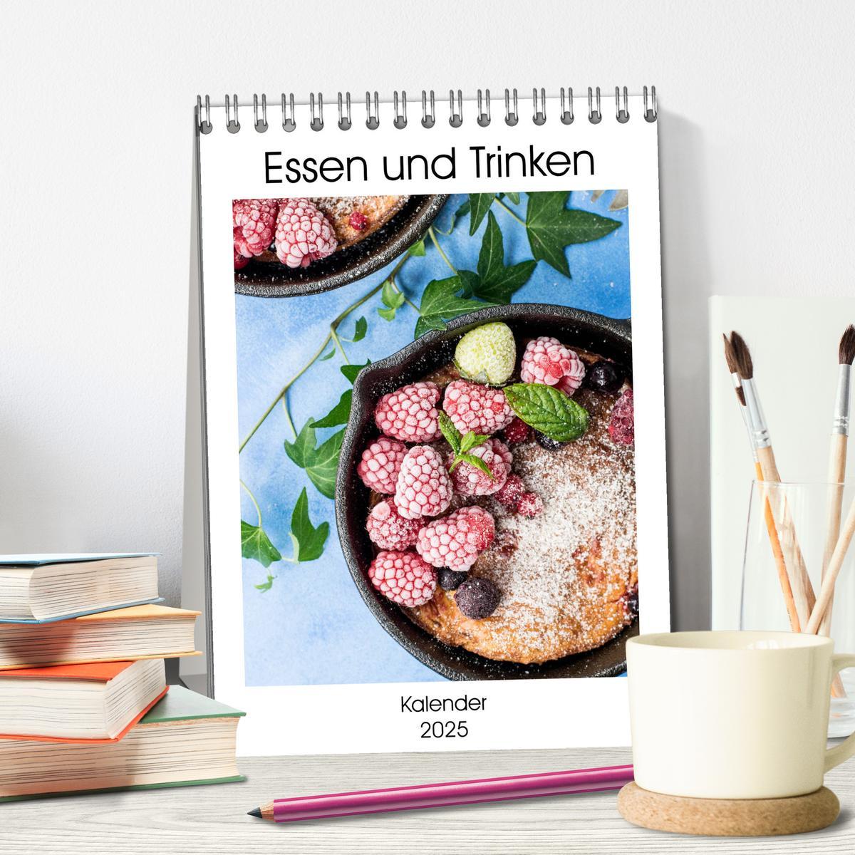 Bild: 9783435942961 | Essen und Trinken - Kalender 2025 (Tischkalender 2025 DIN A5 hoch),...