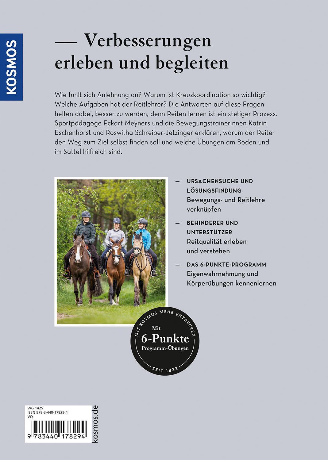 Rückseite: 9783440178294 | Verbessere dein Reiten | Eckart Meyners (u. a.) | Taschenbuch | 128 S.