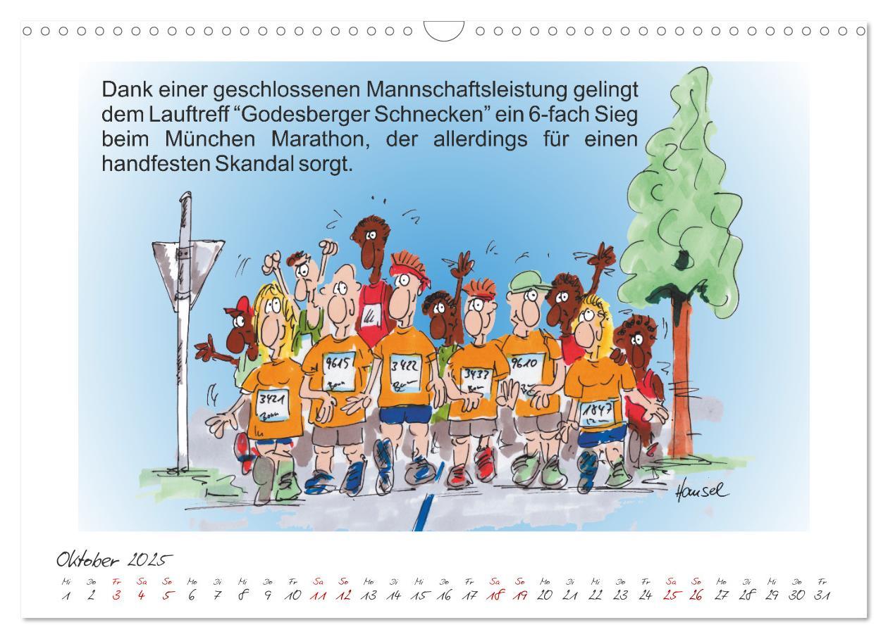 Bild: 9783383925788 | HANSELs kleiner Laufkalender (Wandkalender 2025 DIN A3 quer),...