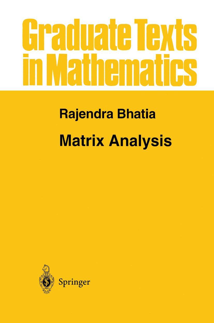 Cover: 9780387948461 | Matrix Analysis | Rajendra Bhatia | Buch | xi | Englisch | 1996