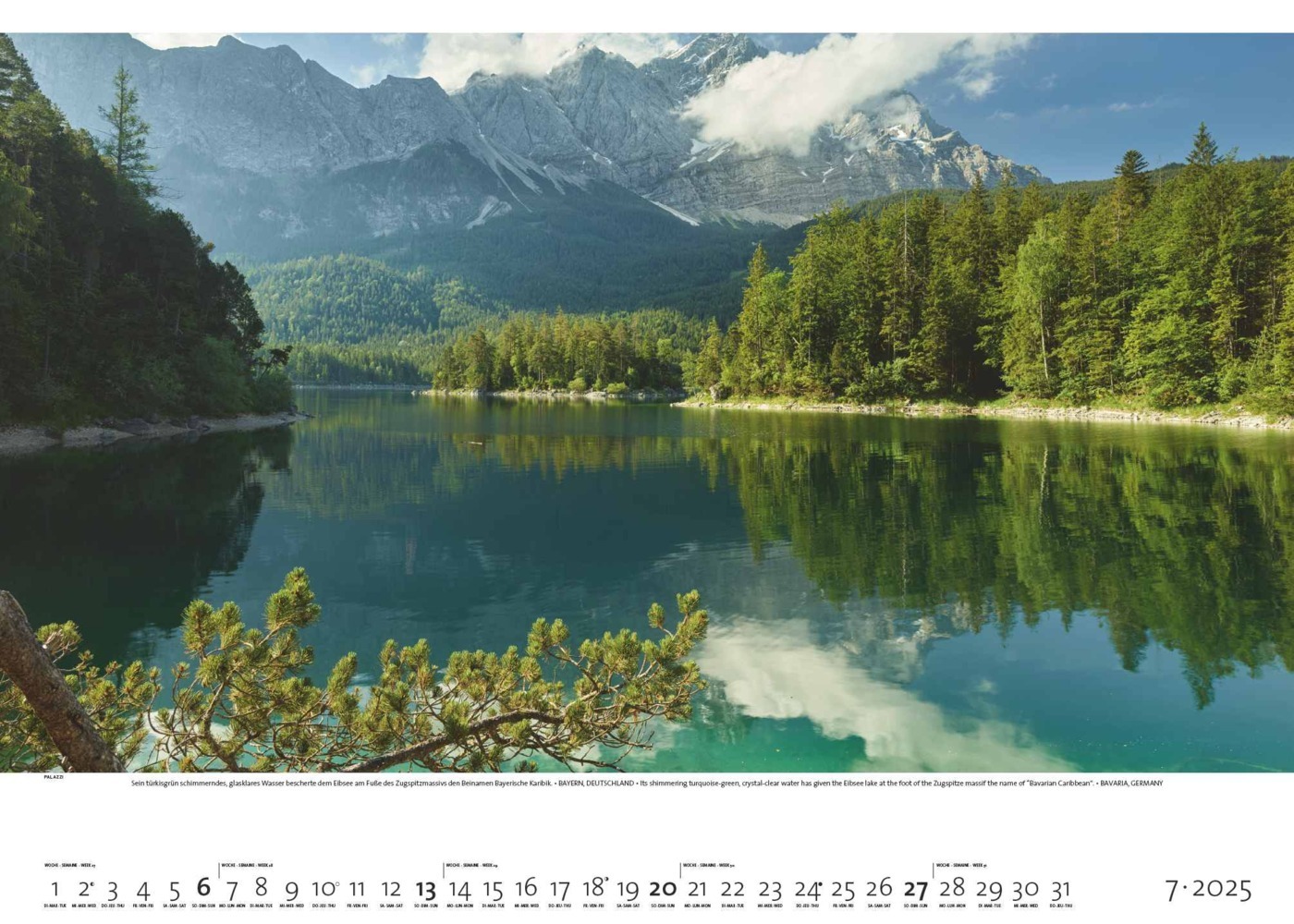 Bild: 4251734300775 | PALAZZI - Faszination Alpen 2025 Wandkalender, 70x50cm,...