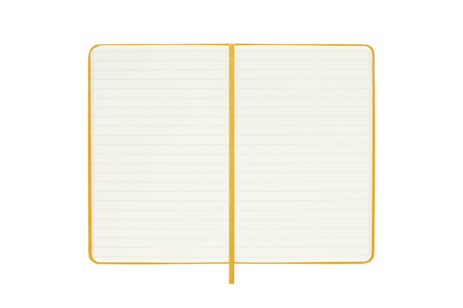 Bild: 8056598853063 | Moleskine Classic Notebook, Pocket, Ruled, Orange Yellow, Silk Hard...