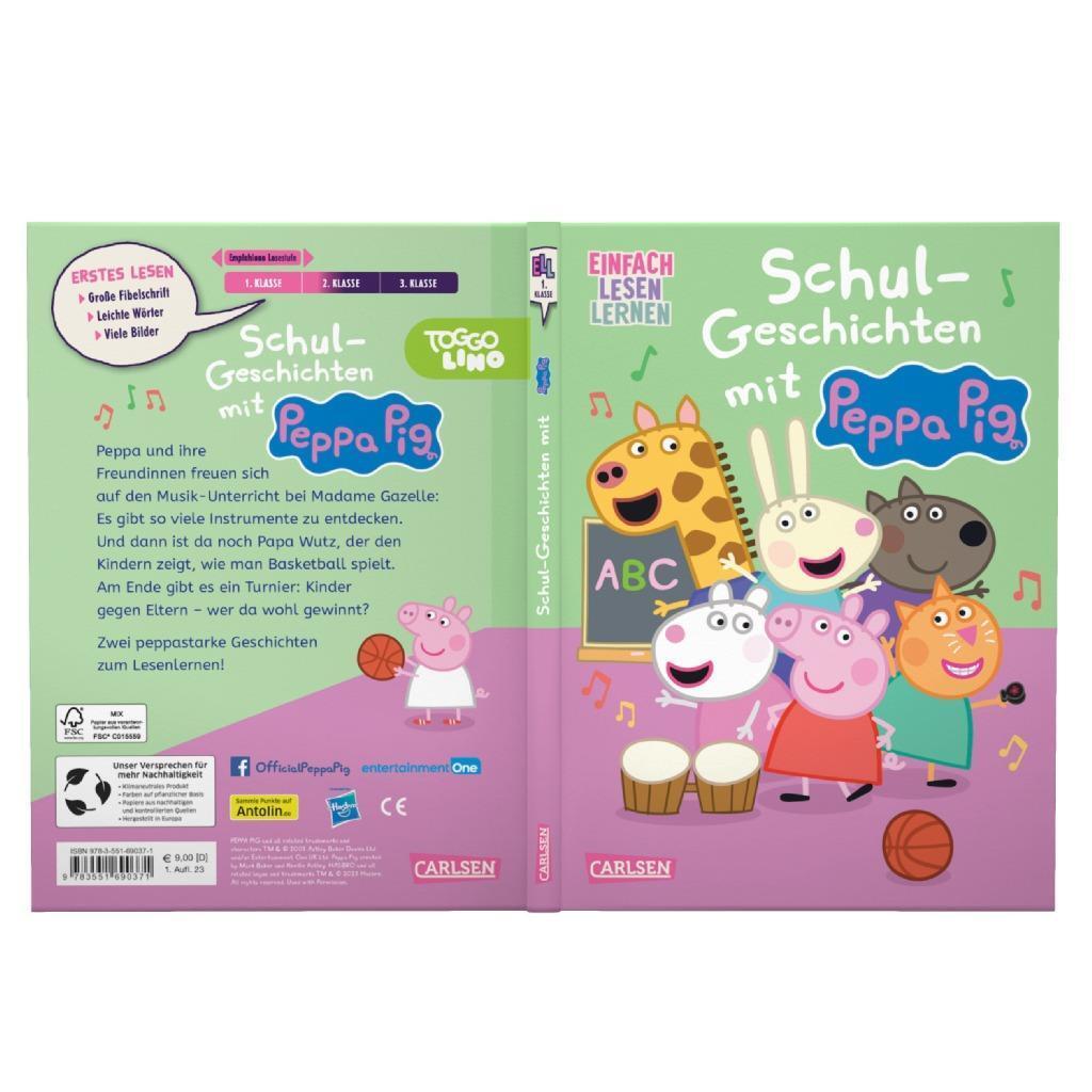 Bild: 9783551690371 | Peppa Wutz: Schul-Geschichten mit Peppa Pig | Steffi Korda | Buch