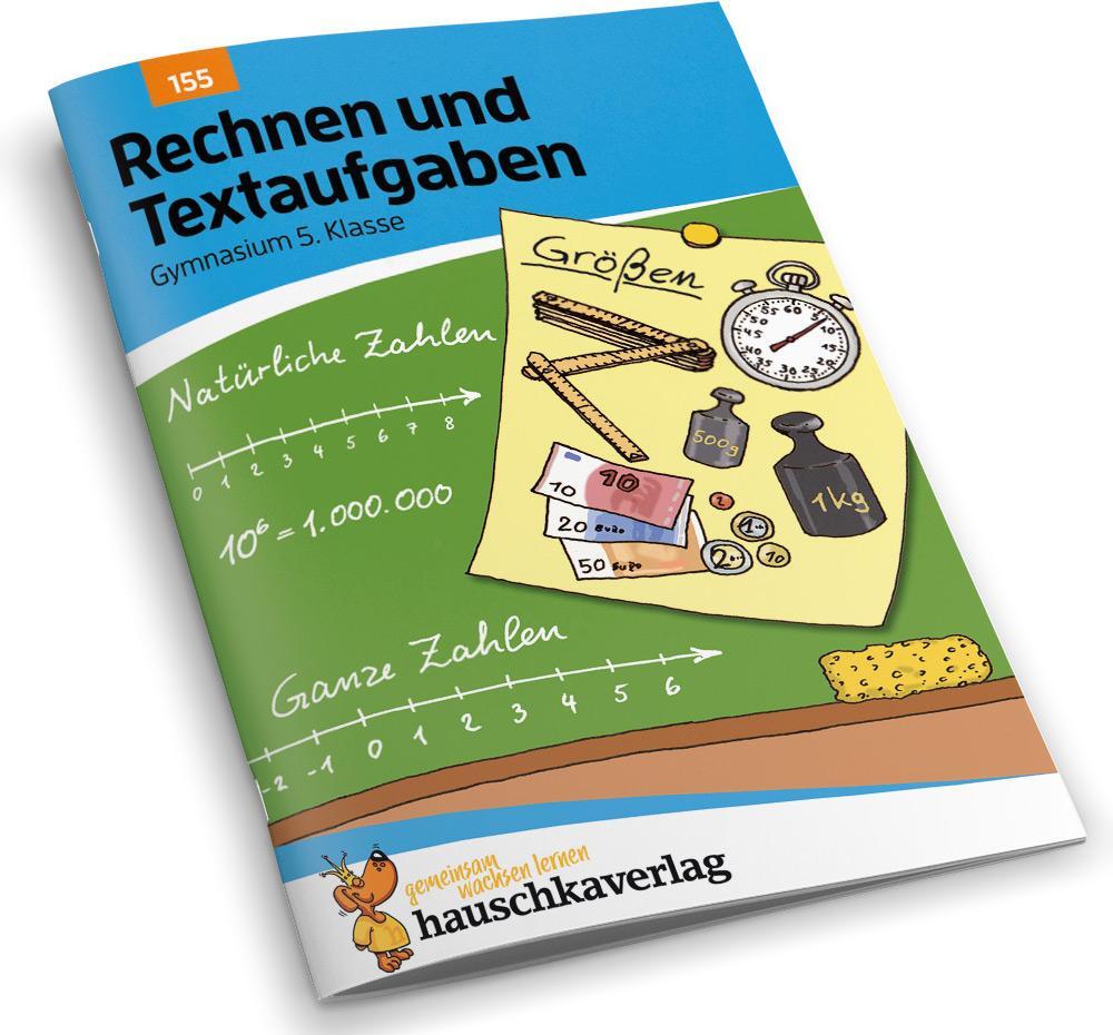 Bild: 9783881001557 | Rechnen und Textaufgaben - Gymnasium 5. Klasse, A5-Heft | Broschüre