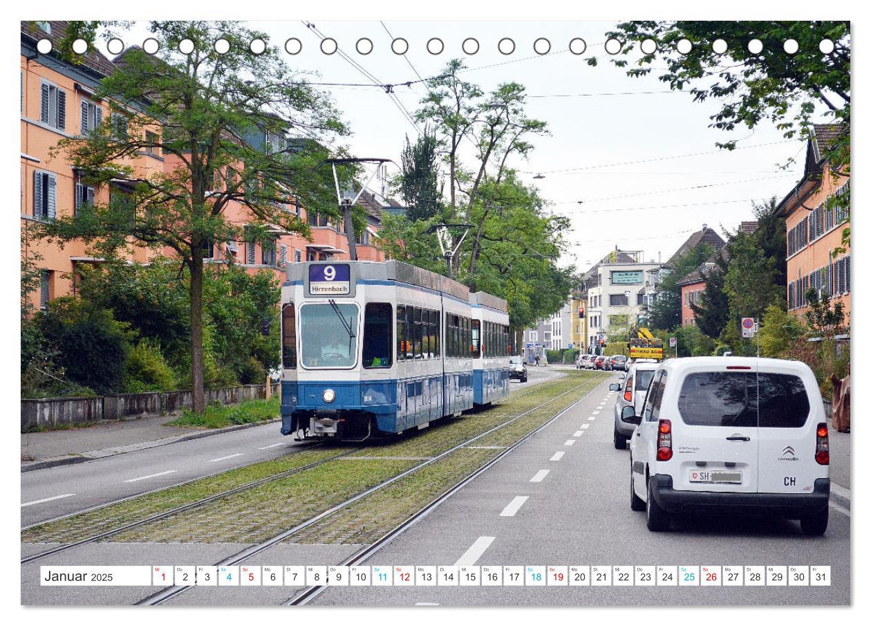 Bild: 9783457200469 | Die Zürcher Tram (Tischkalender 2025 DIN A5 quer), CALVENDO...