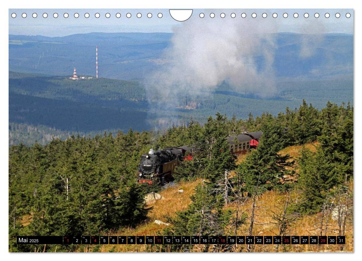 Bild: 9783435754960 | Die Brockenbahn - Mit Volldampf durch den Harz (Wandkalender 2025...