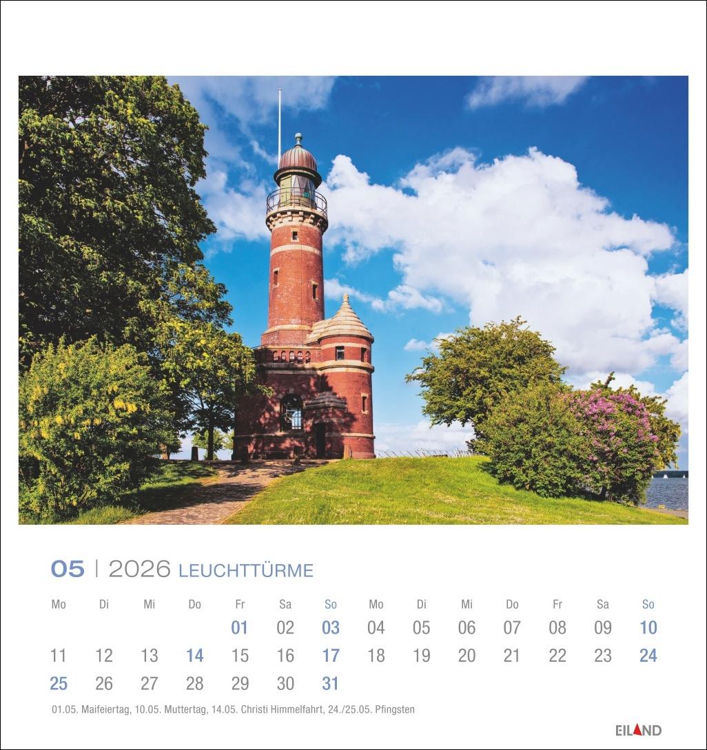 Bild: 9783964023766 | Leuchttürme Postkartenkalender 2026 - An der Nord- und Ostseeküste