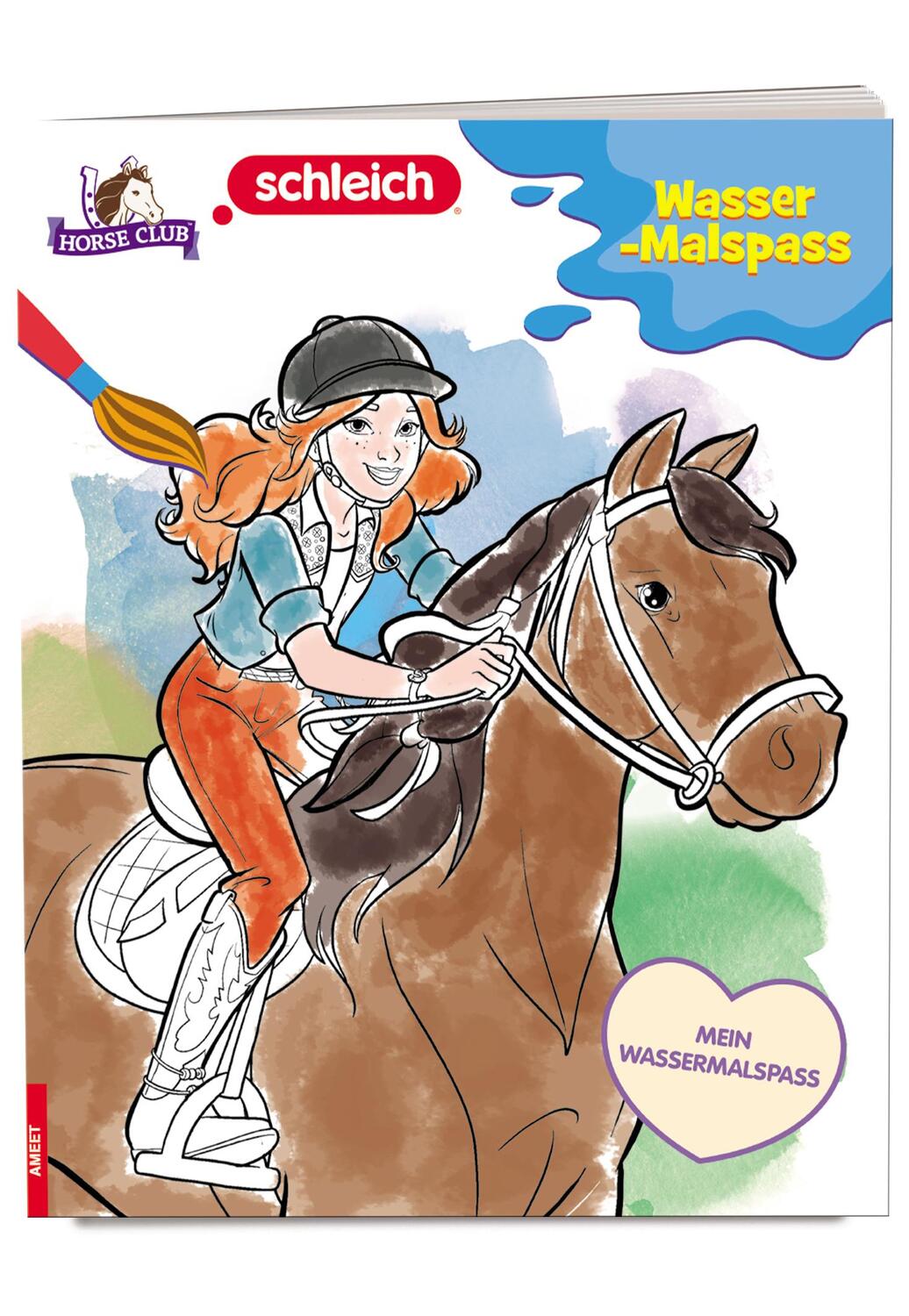 Cover: 9783960808053 | SCHLEICH® Horse Club(TM) - Mein Wasser-Malspass | Taschenbuch | 32 S.