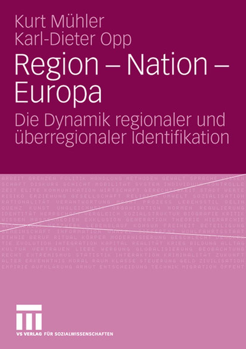 Cover: 9783531151557 | Region - Nation - Europa | Karl-Dieter Opp (u. a.) | Taschenbuch | vii