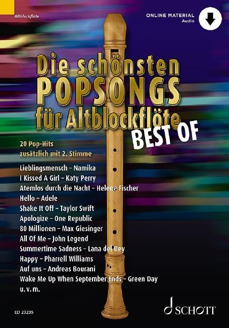 Cover: 9783795719395 | Die schönsten Popsongs für Alt-Blockflöte BEST OF | Uwe Bye | 56 S.