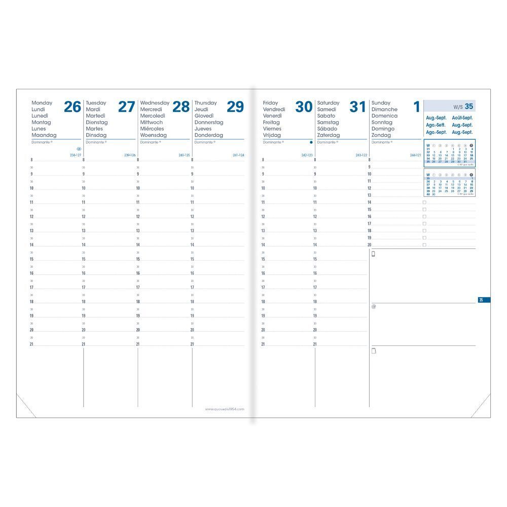 Bild: 3371010426256 | Planning 21 16 Monate Everest blau | Terminkalender in Tischformat