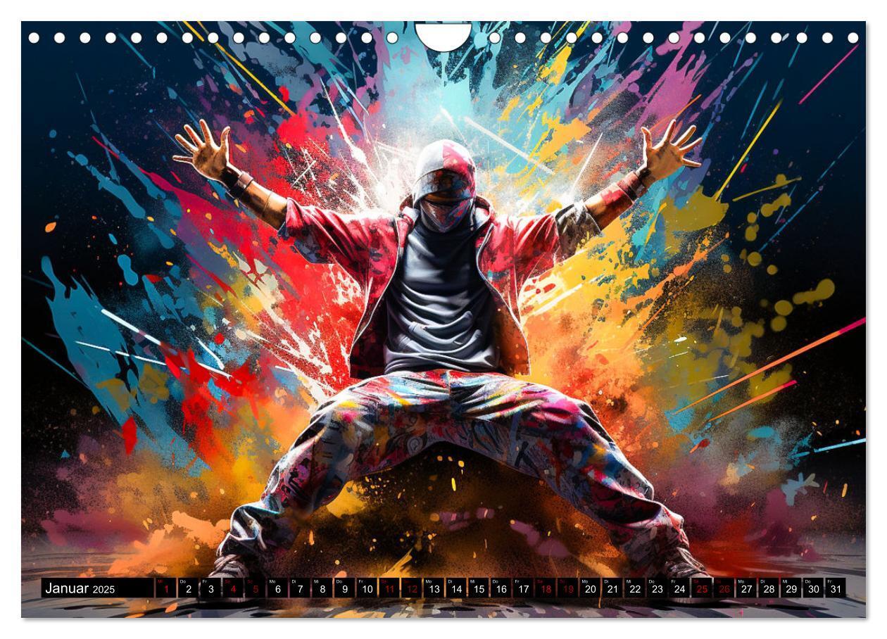 Bild: 9783383851858 | Color Dance Art (Wandkalender 2025 DIN A4 quer), CALVENDO...