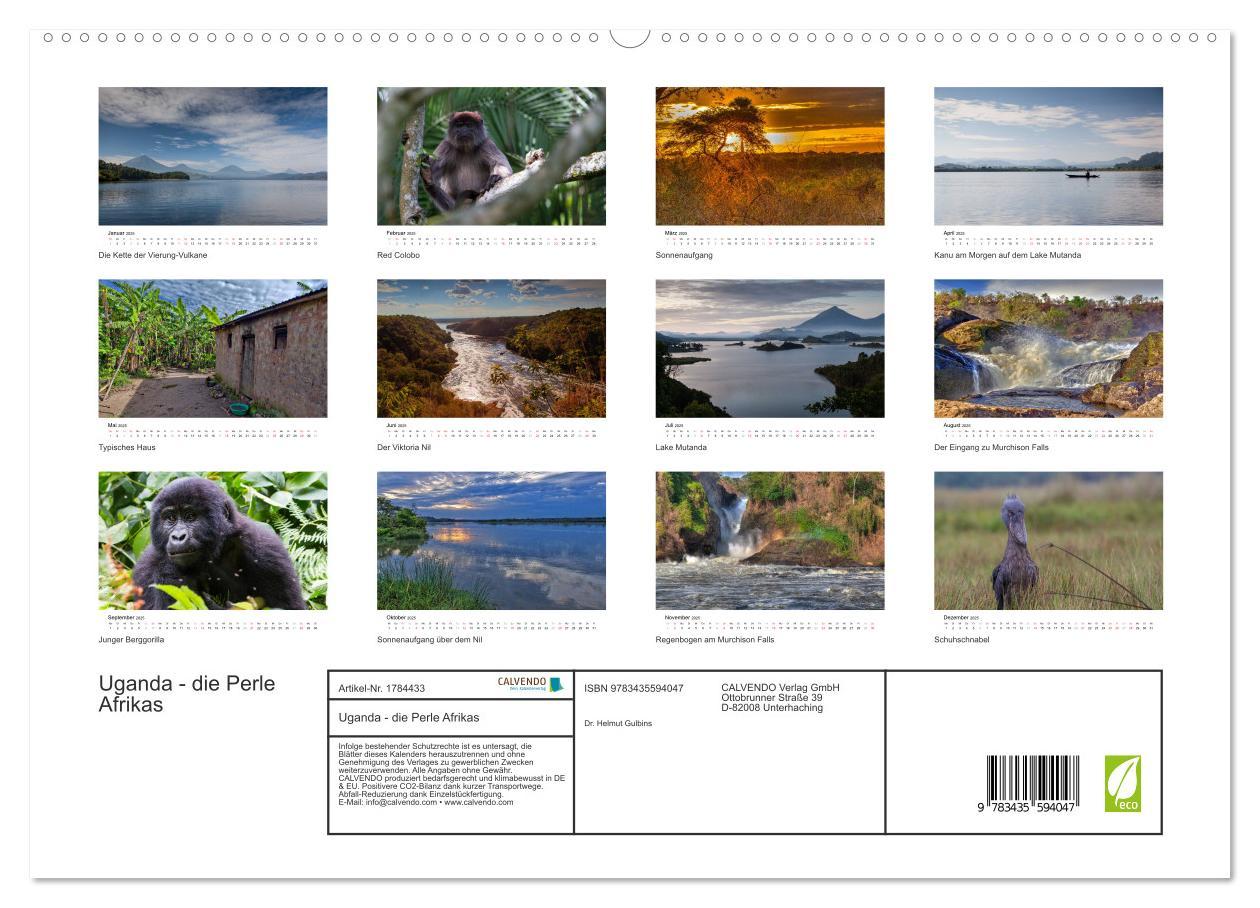 Bild: 9783435594047 | Uganda - die Perle Afrikas (hochwertiger Premium Wandkalender 2025...