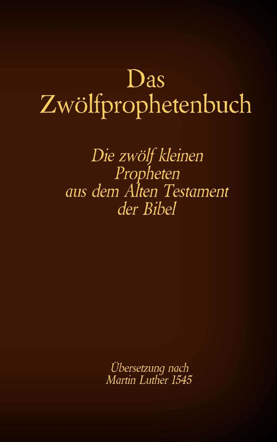 Cover: 9783740768218 | Das Zwölfprophetenbuch | Antonia Katharina Tessnow | Taschenbuch