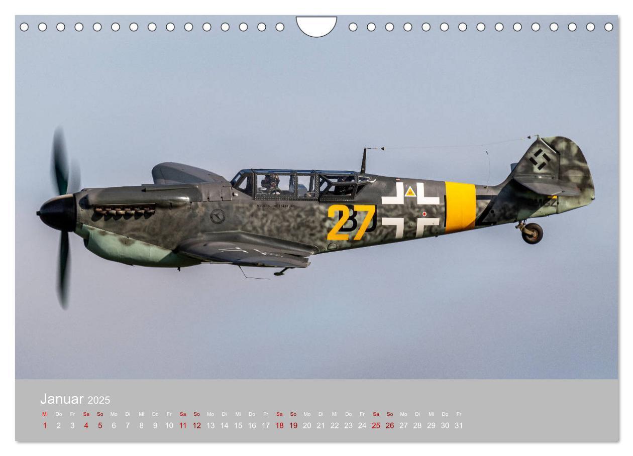 Bild: 9783435148189 | Fliegende Legenden - Warbirds (Wandkalender 2025 DIN A4 quer),...