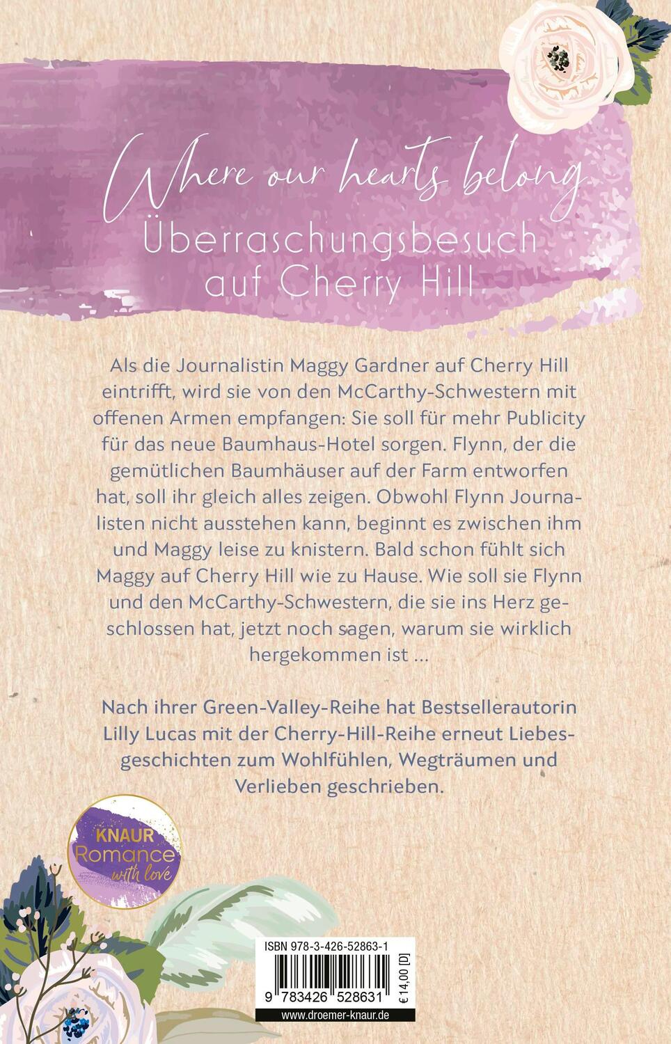 Rückseite: 9783426528631 | A Place to Belong | Lilly Lucas | Taschenbuch | Cherry Hill | 336 S.