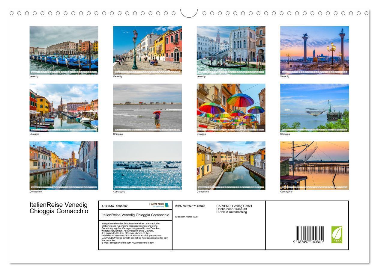 Bild: 9783457140840 | ItalienReise Venedig Chioggia Comacchio (Wandkalender 2025 DIN A3...