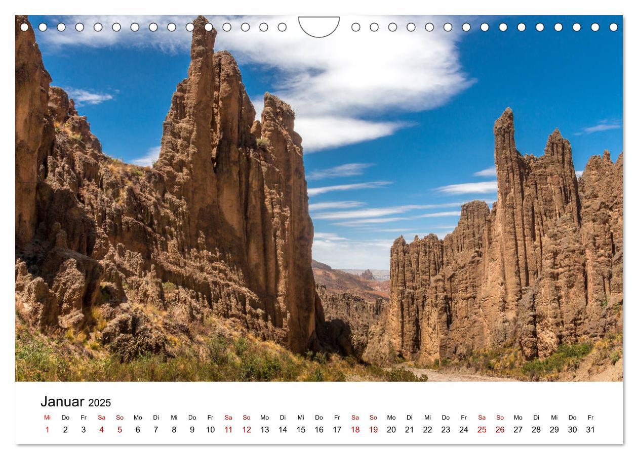 Bild: 9783435387892 | Bolivien - Einzigartige Landschaft (Wandkalender 2025 DIN A4 quer),...