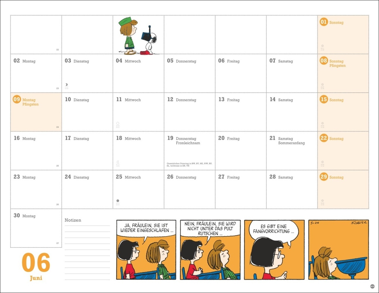 Bild: 9783756405244 | Peanuts Monatsplaner 2025 | Kalender | Spiralbindung | 15 S. | Deutsch