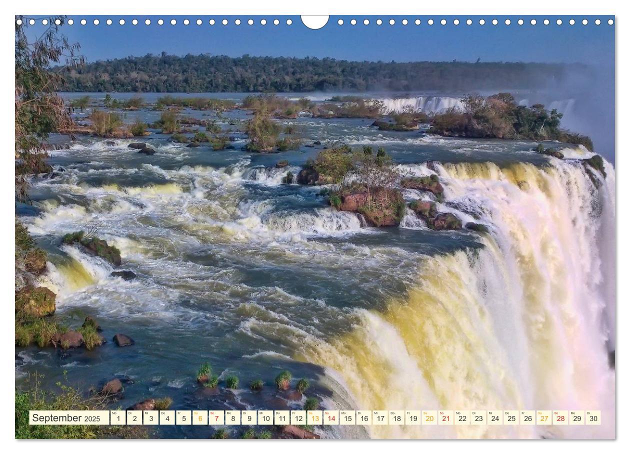 Bild: 9783435567652 | Iguazu Wasserfälle - Südamerika (Wandkalender 2025 DIN A3 quer),...