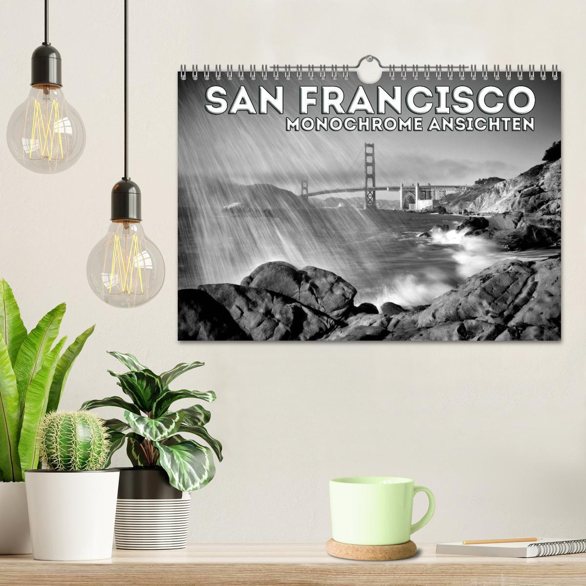 Bild: 9783435581368 | SAN FRANCISCO Monochrome Ansichten (Wandkalender 2025 DIN A4 quer),...