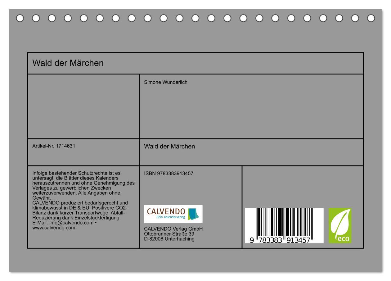 Bild: 9783383913457 | Wald der Märchen (Tischkalender 2025 DIN A5 quer), CALVENDO...