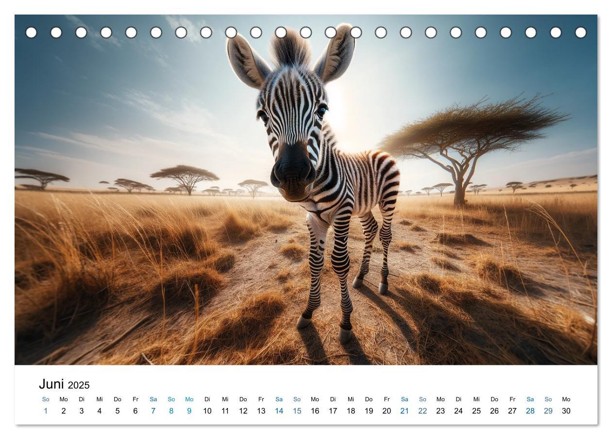 Bild: 9783383766633 | Baby-Tiere (Tischkalender 2025 DIN A5 quer), CALVENDO Monatskalender