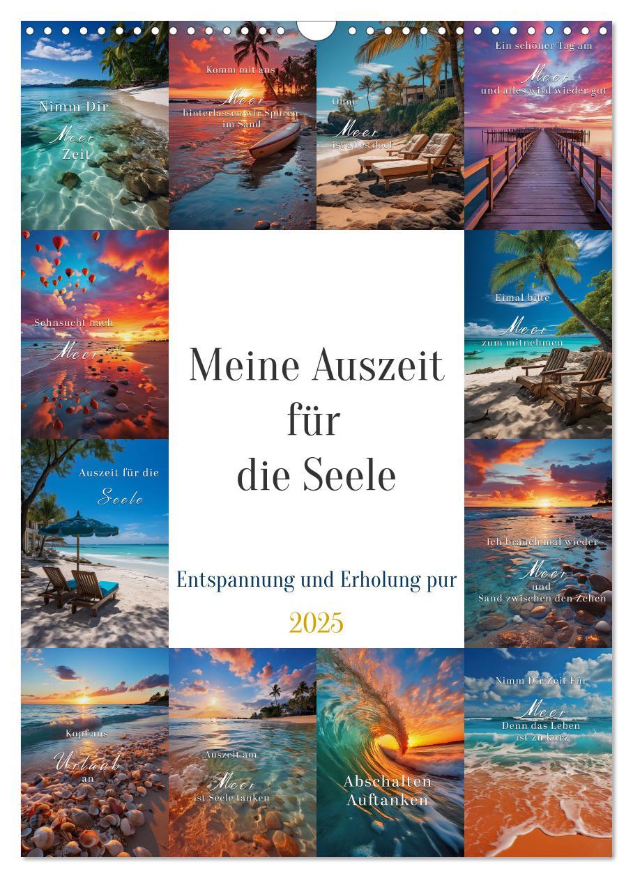 Cover: 9783435864072 | Meine Auszeit für die Seele (Wandkalender 2025 DIN A3 hoch),...