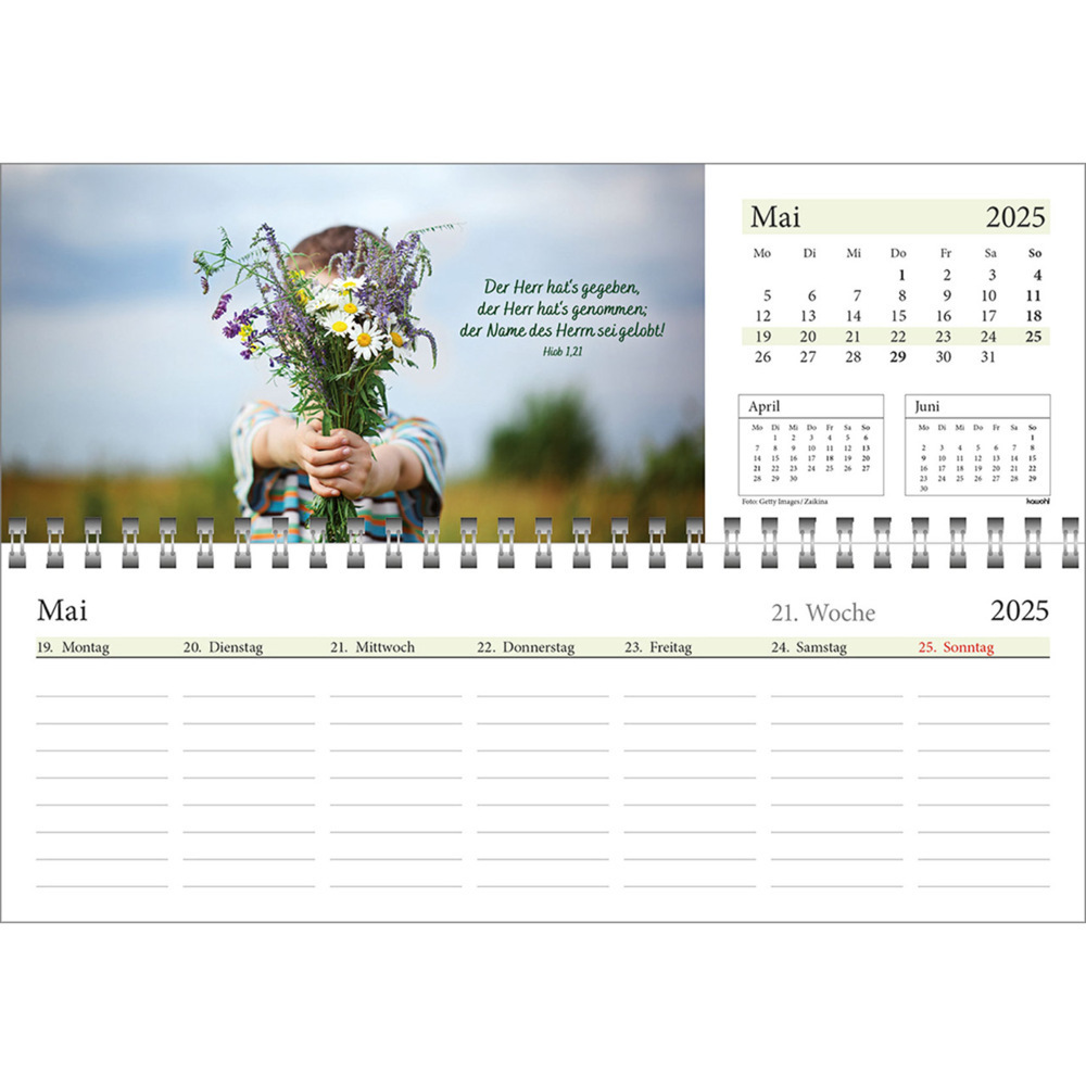 Bild: 9783754825457 | In deine Hand leg ich den Tag 2025 | Wochen-Tischkalender | Kalender