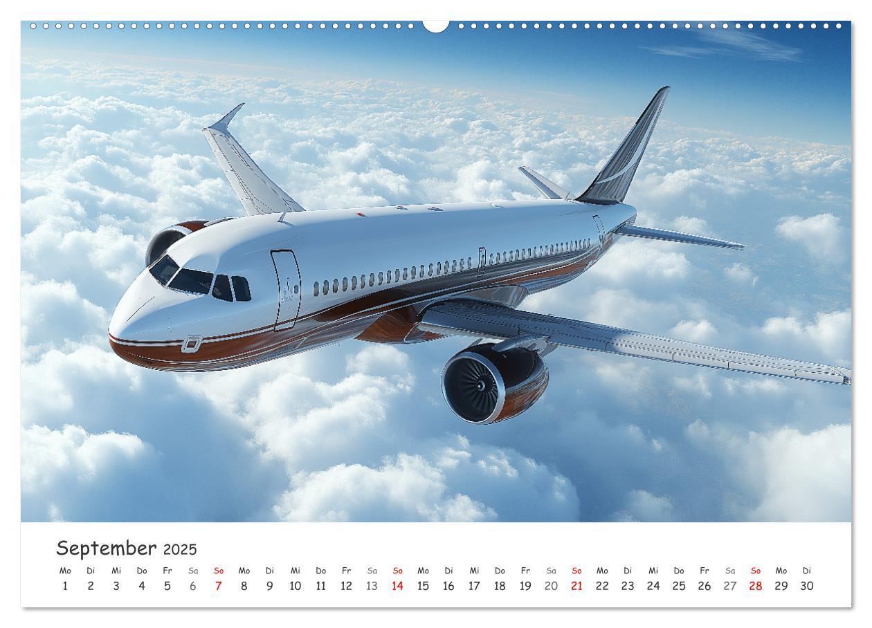 Bild: 9783457214084 | Flugzeugkalender - Die schönsten Passagiermaschinen (hochwertiger...