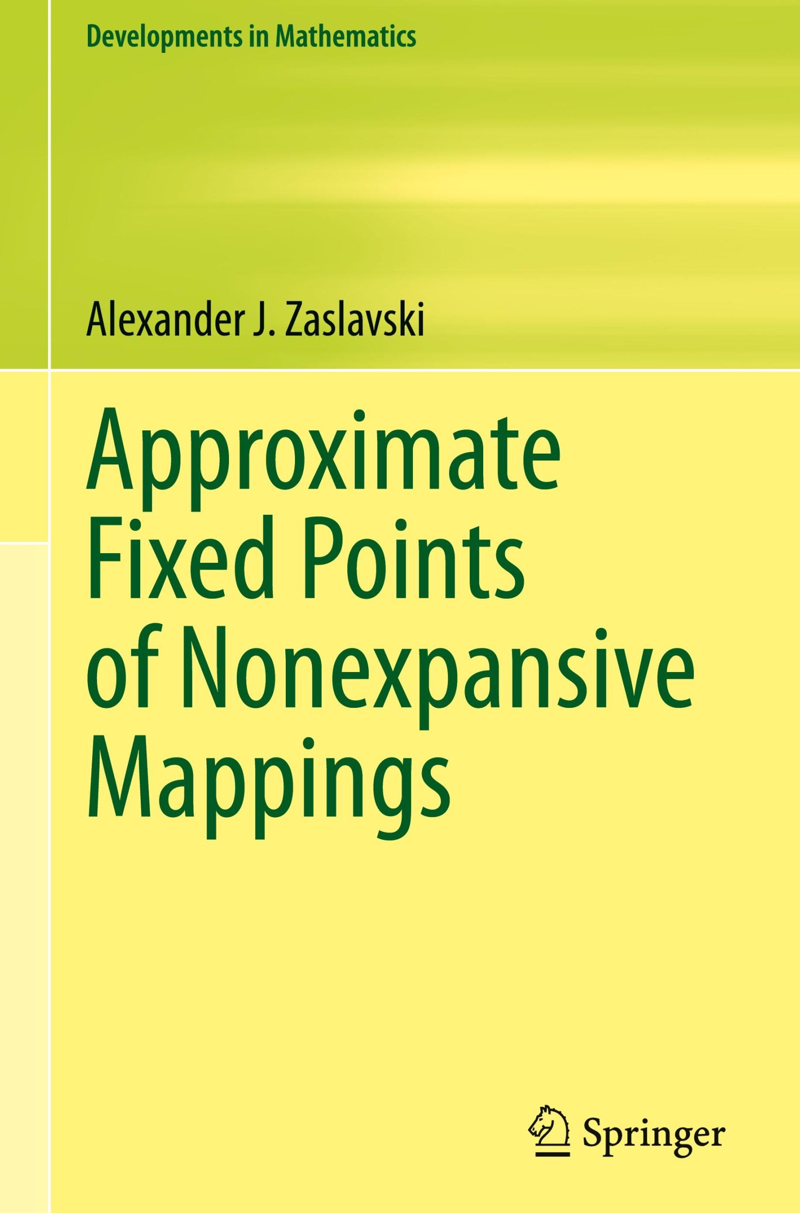 Cover: 9783031707094 | Approximate Fixed Points of Nonexpansive Mappings | Zaslavski | Buch