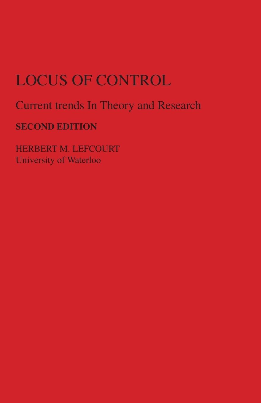 Cover: 9780898592221 | Locus of Control | Current Trends in Theory &amp; Research | Lefcourt