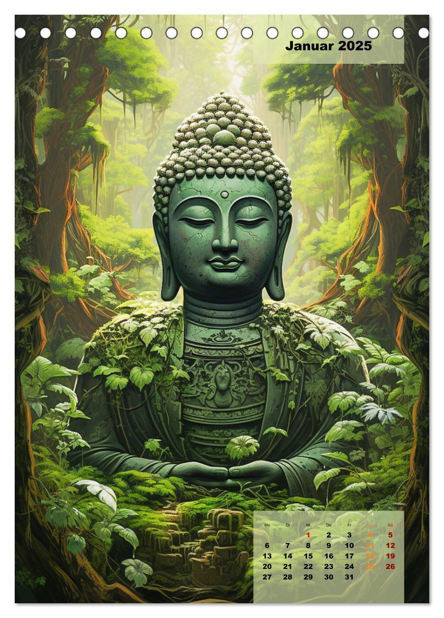 Bild: 9783435858088 | Jade Buddha - Finde die innere Mitte (Tischkalender 2025 DIN A5...