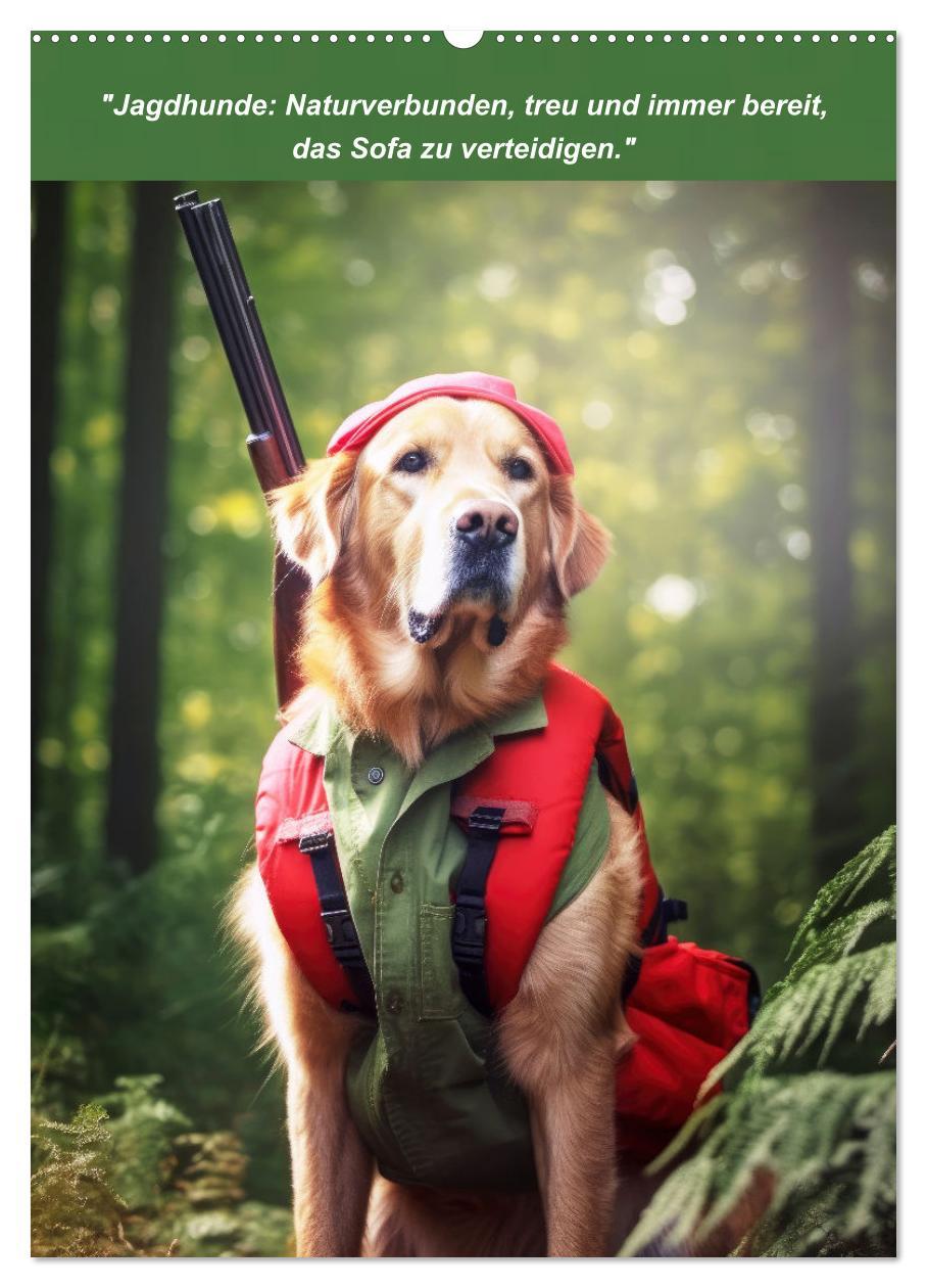 Bild: 9783435979684 | Lustige Jagdhunde mit Jägerlatein (Wandkalender 2025 DIN A2 hoch),...